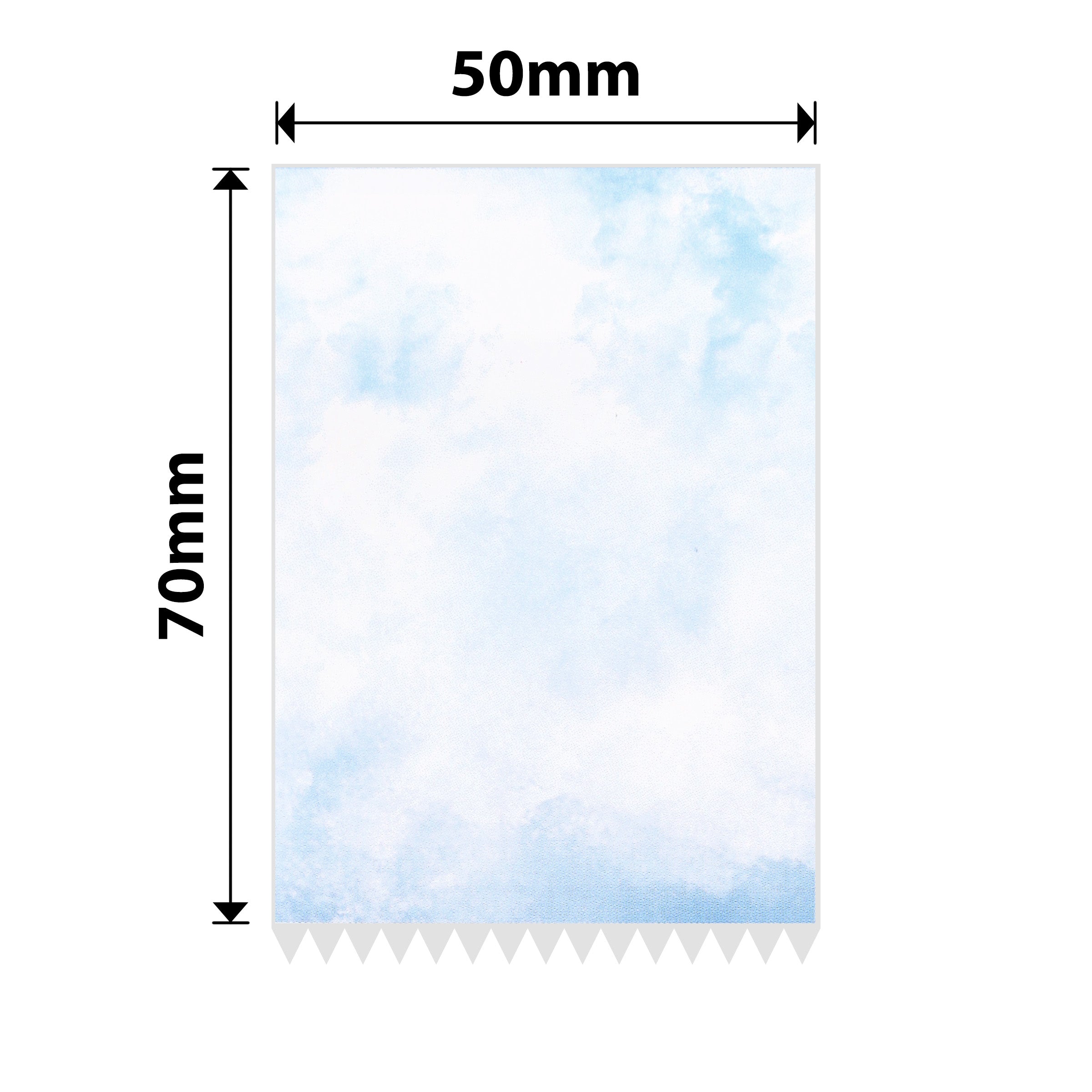 NB689 - Niimbot - B1 / B21 / B3S / B4 - 50x70mm - 115 Blue Text Stationary Pattern Labels