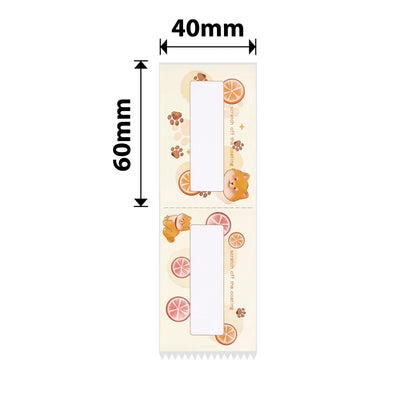 NB695 - Niimbot - B1 / B21 / B31 / B3S / B4 - 40x60mm - 115 Lemon Yelly Scratch Cards Labels