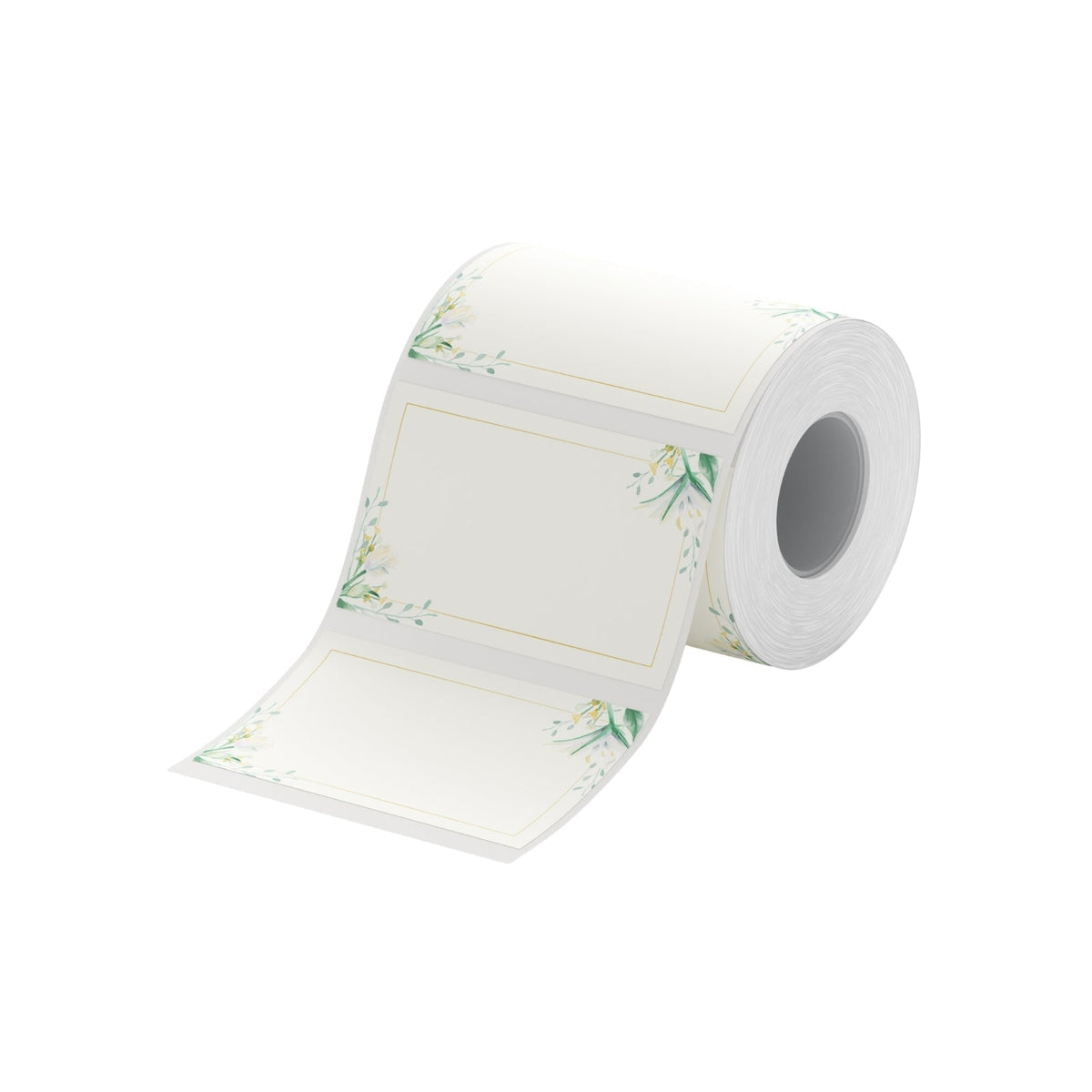 NIIMBOT - B Range - 50x30mm - Plain Paper With Flowers - 230 Labels