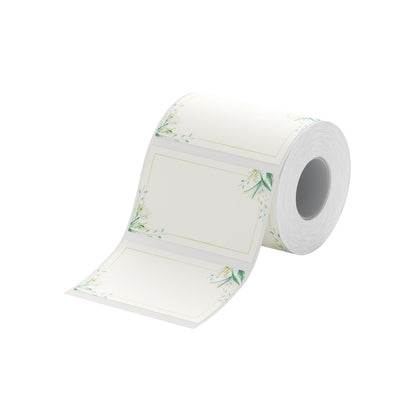 NIIMBOT - B Range - 50x30mm - Plain Paper With Flowers - 230 Labels