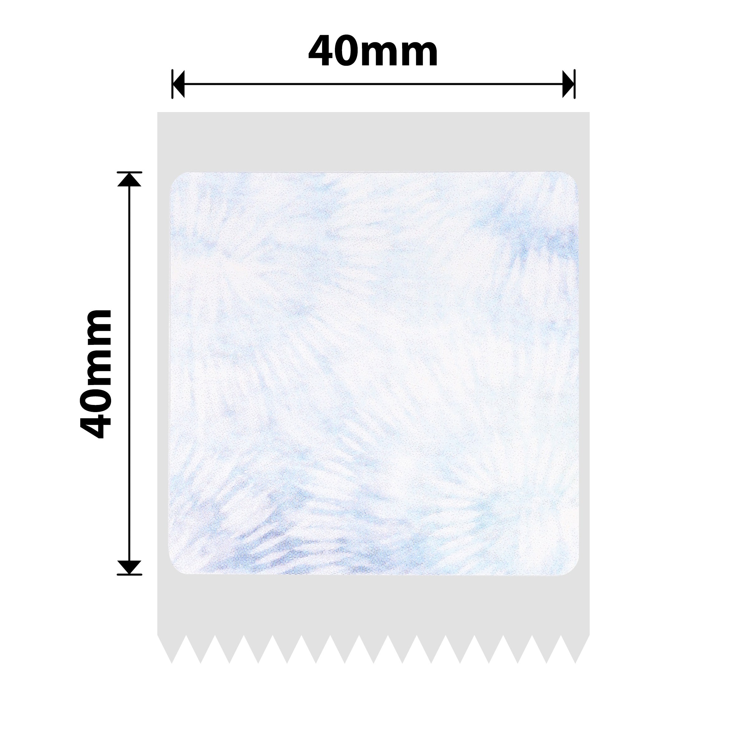 NB698 - Niimbot - B1 / B21 / B31 / B3S / B4 - 40x40mm - 180 Blue Text Journal Style Labels