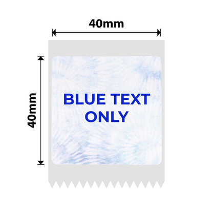 NB698 - Niimbot - B1 / B21 / B31 / B3S / B4 - 40x40mm - 180 Blue Text Journal Style Labels