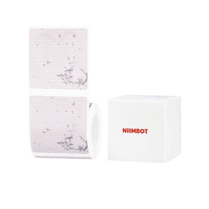 NB699 - Niimbot - B1 / B21 / B31 / B3S / B4 - 50x50mm - 145 Wine Among The Flowers Labels