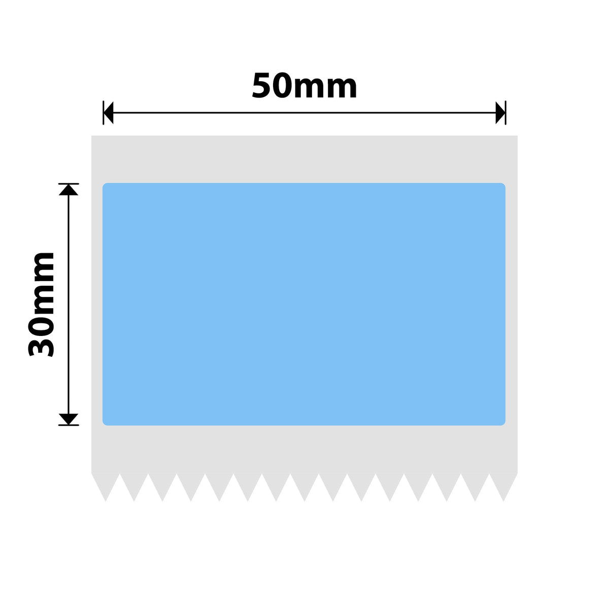 NIIMBOT - B Range - 50x30mm - Blue - 230 Labels