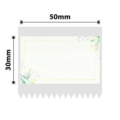 NIIMBOT - B Range - 50x30mm - Plain Floral Print - 230 Labels