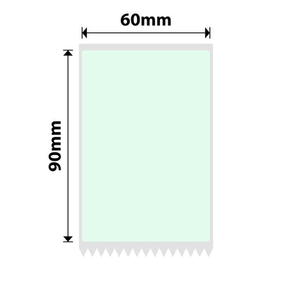 NB726 - NIIMBOT - K2 / K3 ONLY - 60*90MM - 340 LIGHT GREEN LABELS