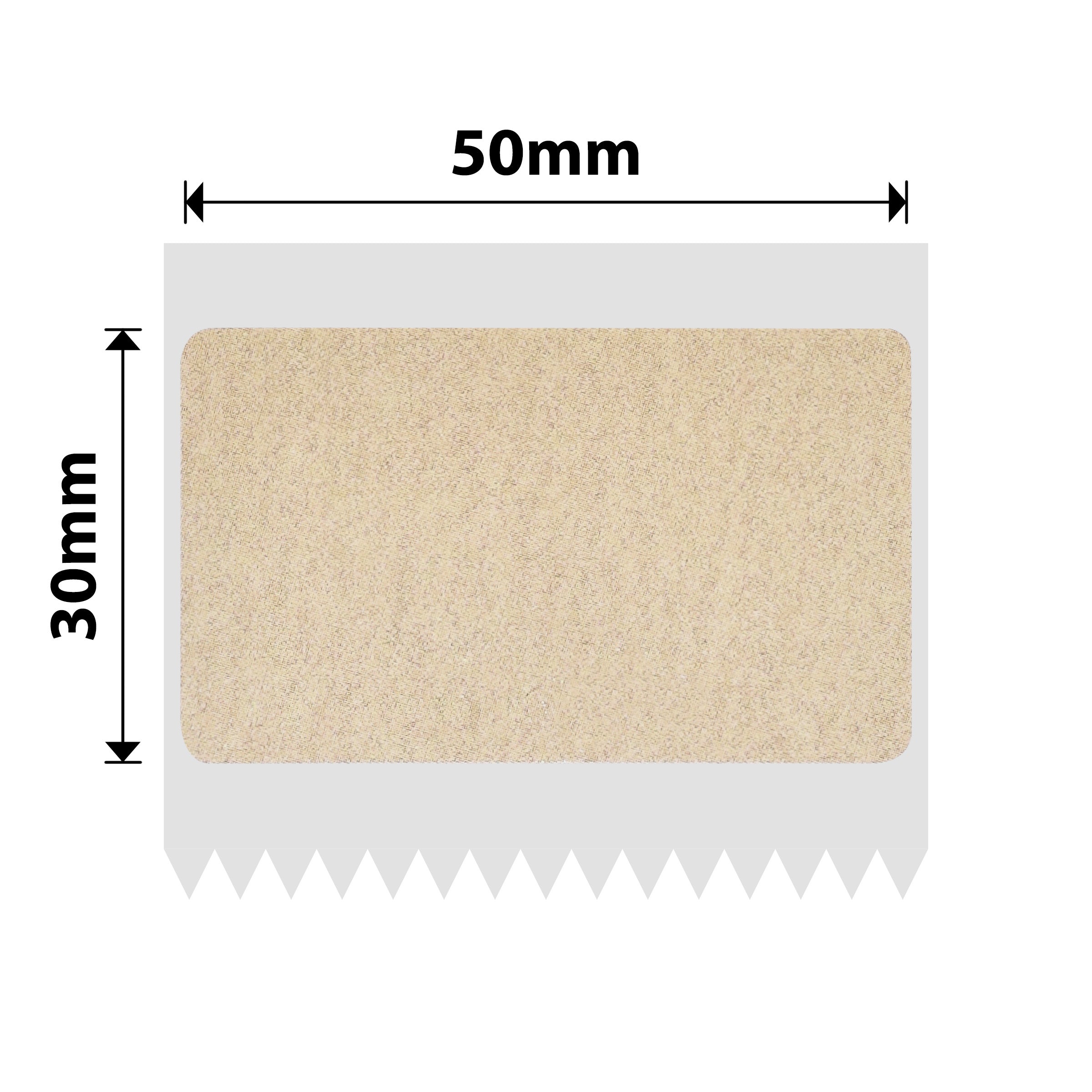 NB728 - Niimbot - B1 / B21 / B31 / B3S / B4 - 50x30mm - 230 Kraft Labels
