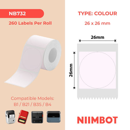 NIIMBOT - B Range - 26x26mm - Unicone - 260 Labels