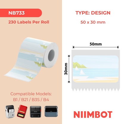 NIIMBOT - B Range - 50x30mm - Summerscene - 230 Labels