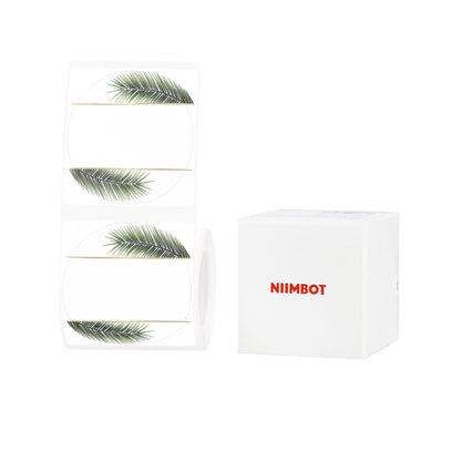 NIIMBOT - B1 / B21 / B3S / B4 - 51X51MM - 140 LABELS - LEAF ROUND