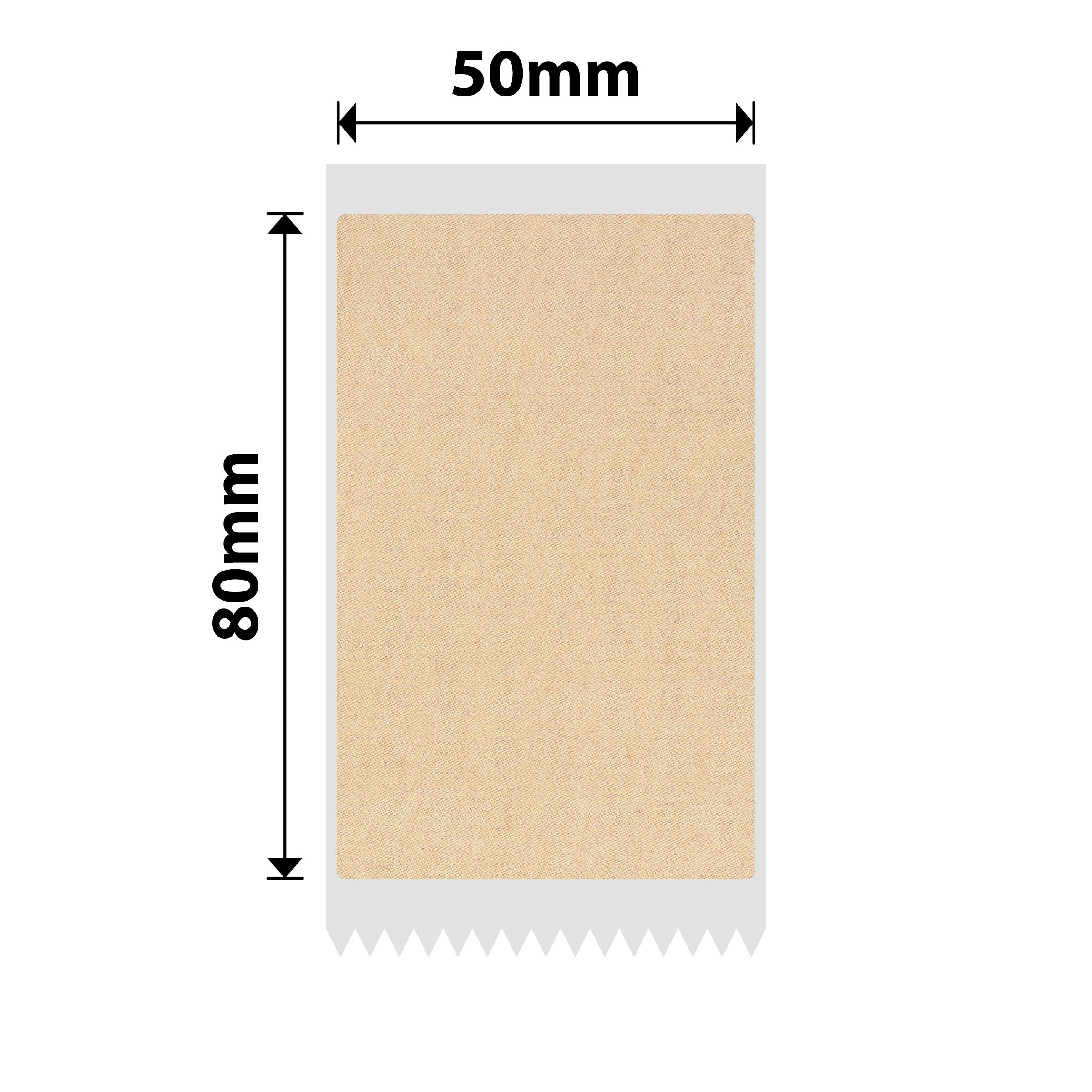 NIIMBOT - B1, B2, B21_PRO MODELS ONLY - 50X80MM - 95 LABELS - RED & BLACK DUAL COLOUR - KRAFT PAPER