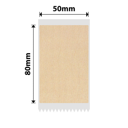 NIIMBOT - B1, B2, B21_PRO MODELS ONLY - 50X80MM - 95 LABELS - RED & BLACK DUAL COLOUR - KRAFT PAPER
