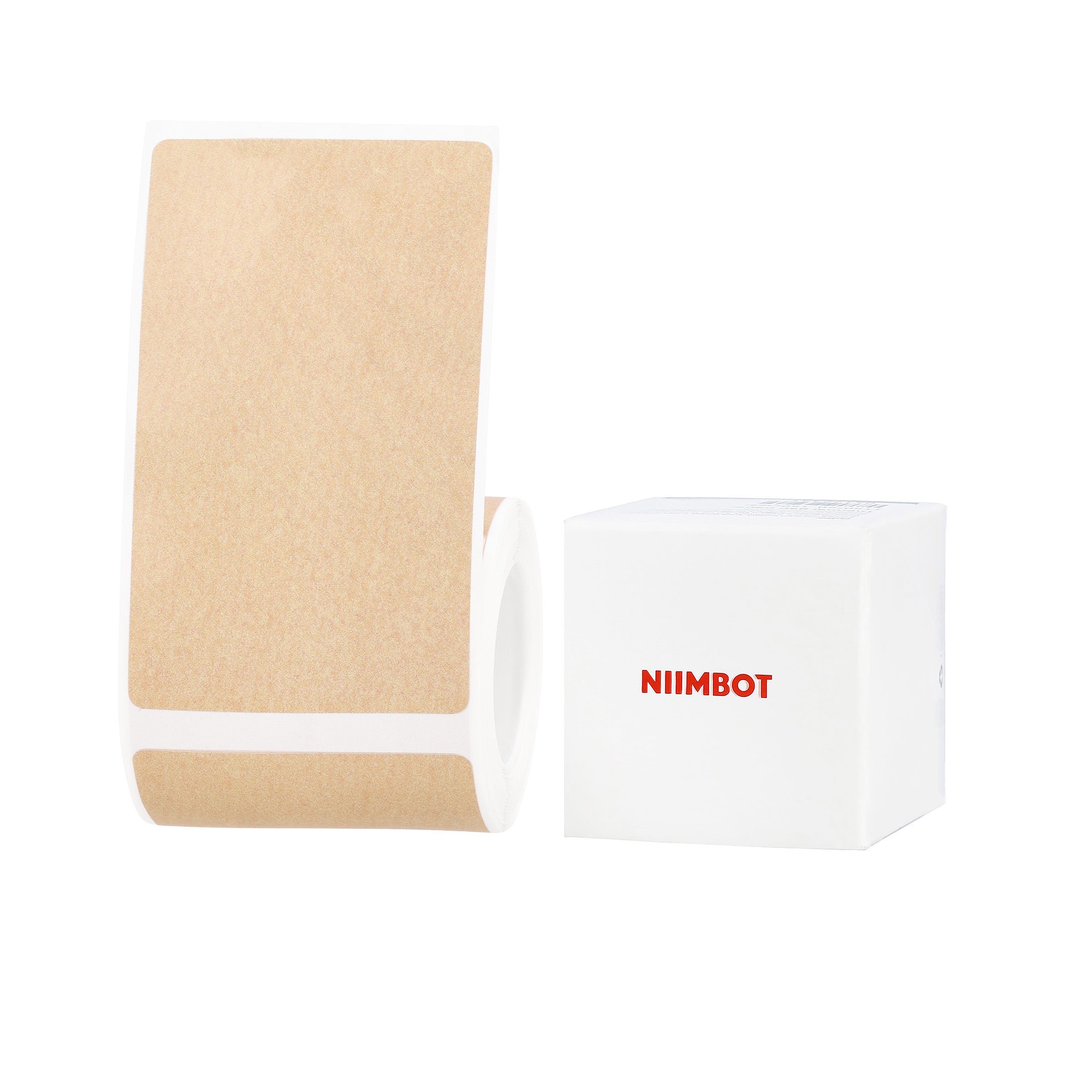 NIIMBOT - B1, B2, B21_PRO MODELS ONLY - 50X80MM - 95 LABELS - RED & BLACK DUAL COLOUR - KRAFT PAPER