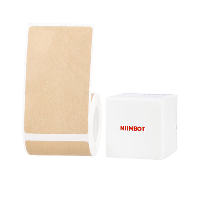 NIIMBOT - B1, B2, B21_PRO MODELS ONLY - 50X80MM - 95 LABELS - RED & BLACK DUAL COLOUR - KRAFT PAPER