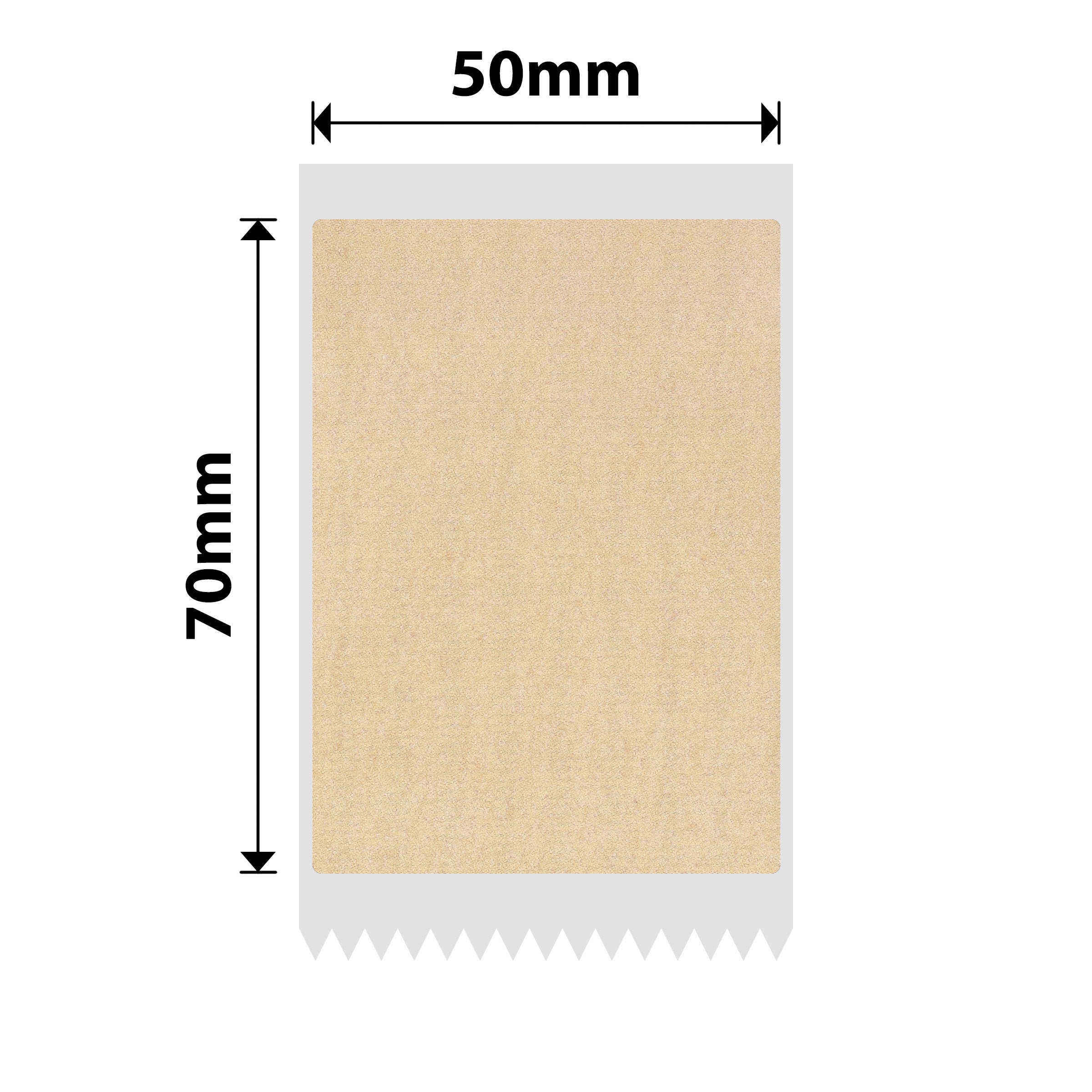 NB736 - Niimbot - B1 / B21 / B31 / B3S / B4 - 50x70mm - 105 Kraft Labels