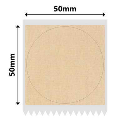 NB737 - Niimbot - K2 / K3 - 50x50mm - 600 Kraft Round Labels