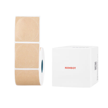 NB737 - Niimbot - K2 / K3 - 50x50mm - 600 Kraft Round Labels