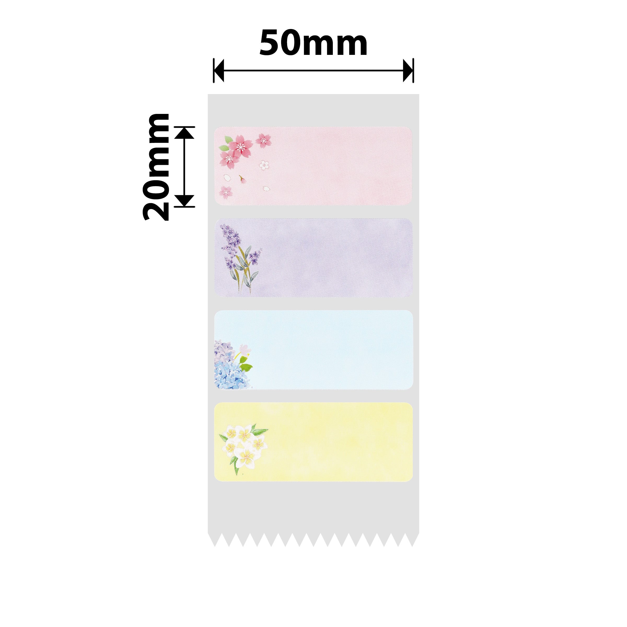 NIIMBOT - B1 / B21 / B3S / B4 - 50X20MM - 320 LABELS - LIKE A FLOWER SEASON