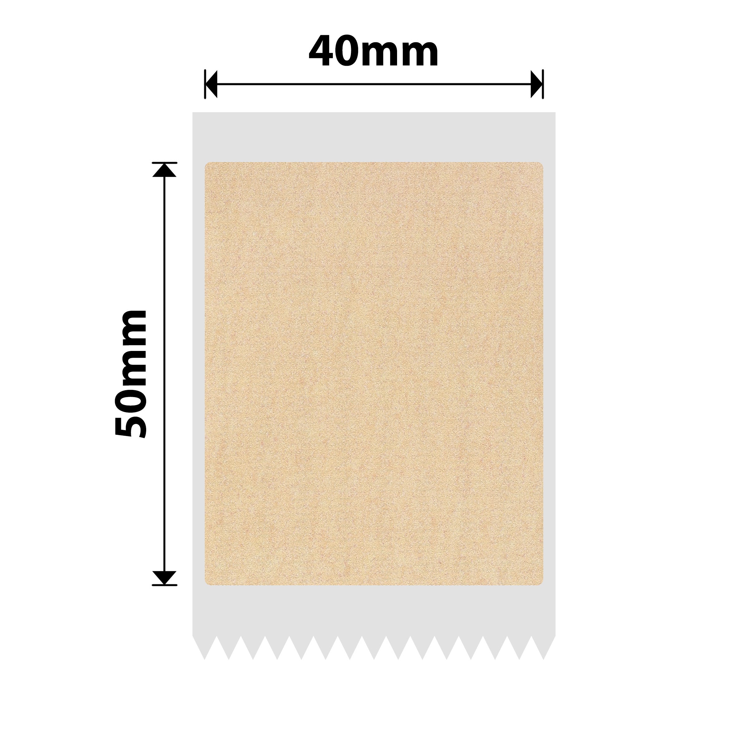 NB747 - Niimbot - B1 / B21 / B31 / B3S / B4 - 40x50mm - 145 Labels - Kraft