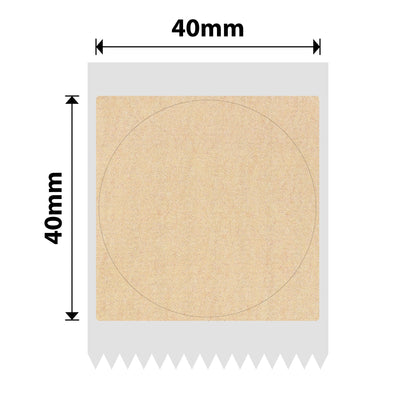 NIIMBOT - K2 / K3 - 40X40MM - 740 LABELS - KRAFT ROUND