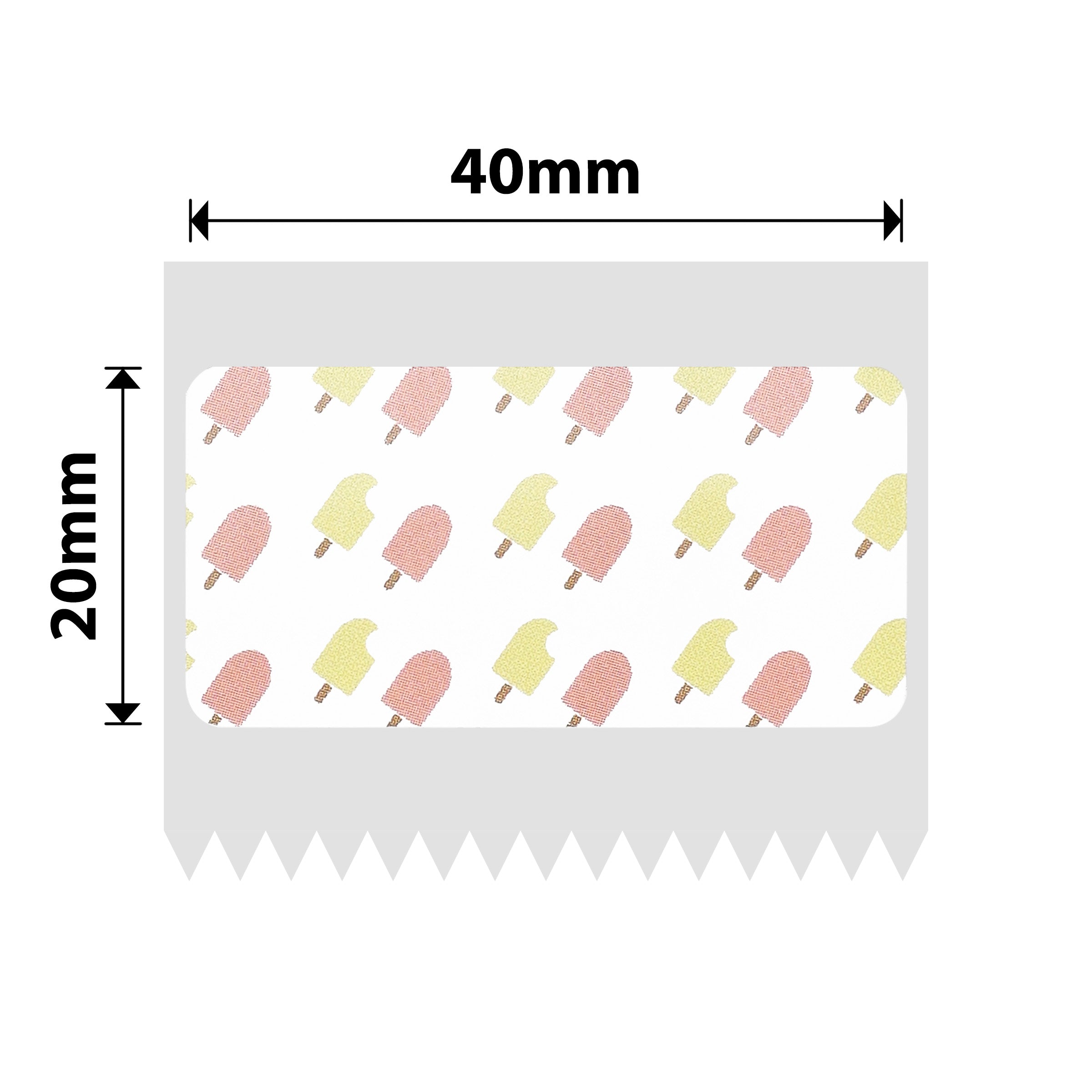 NB750 - Niimbot - B1 / B21 / B31 / B3S / B4 - 40x20mm - 320 Summer 003 Labels