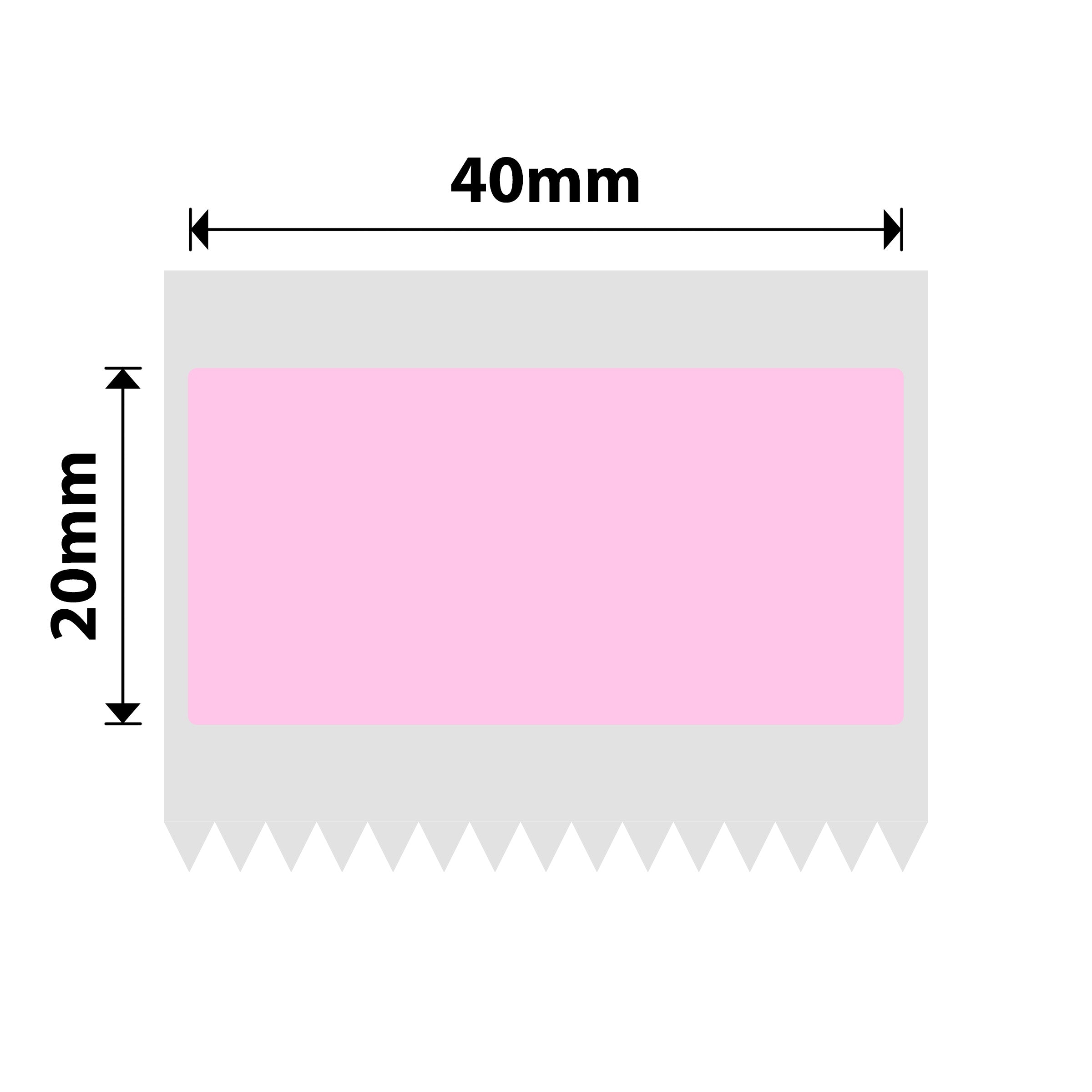 NB751 - Niimbot - B1 / B21 / B31 / B3S / B4 - 40x20mm - 320 Pink Labels