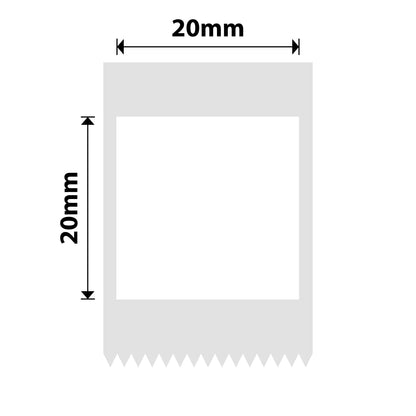 NIIMBOT - B1 / B21 / B3S / B4 - 20X20MM - 315 LABELS - WHITE (F STYLE)