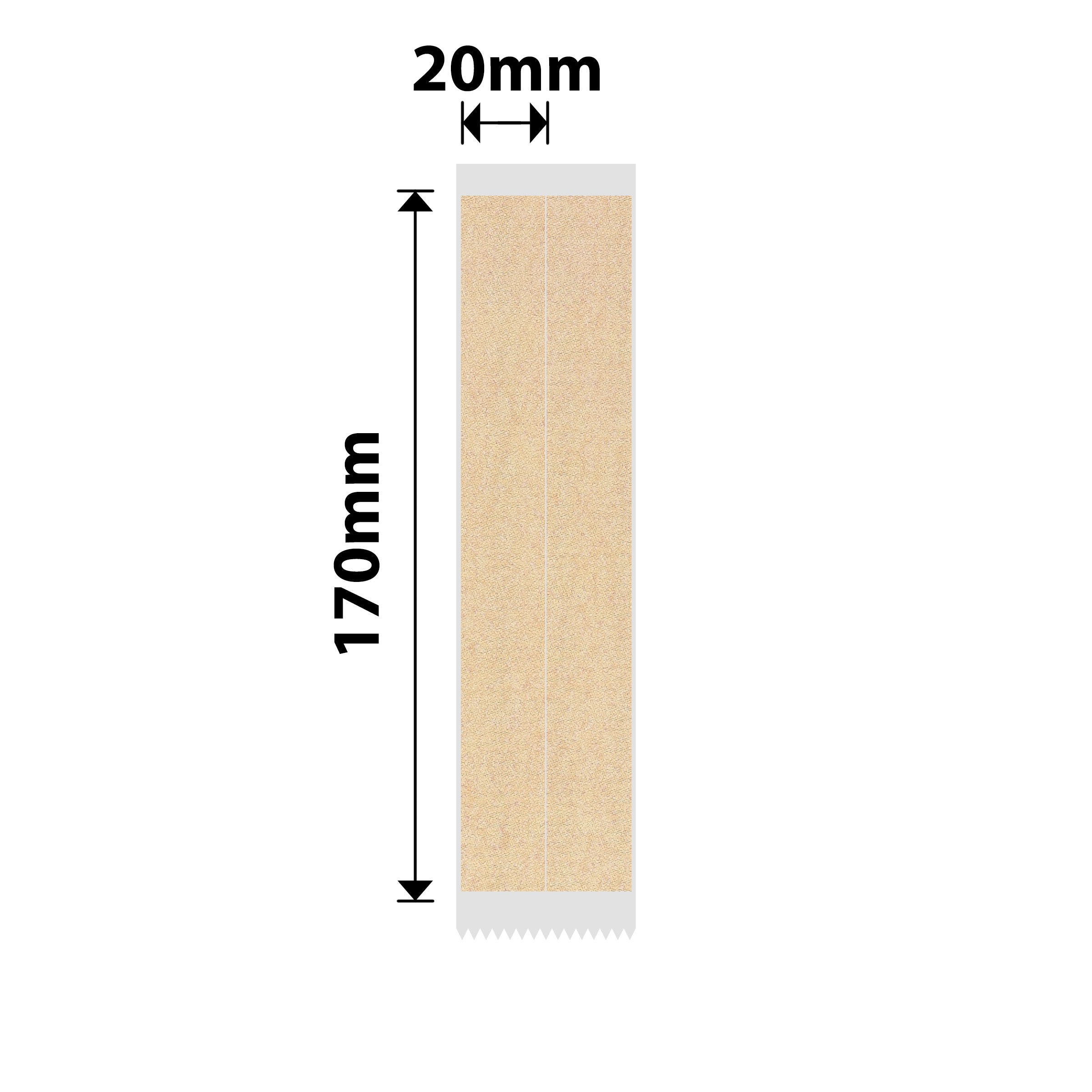 NB757 - Niimbot - B1 / B21 / B31 / B3S / B4 - 20x170mm/2L - 90 Kraft File Labels