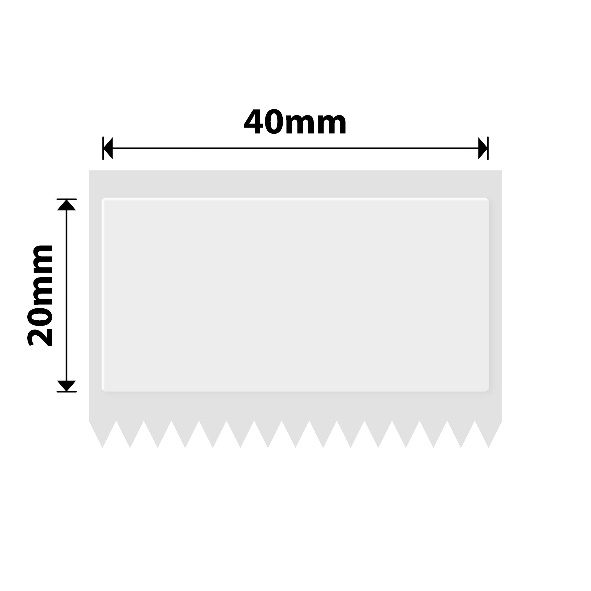 NIIMBOT - M2 / M3 - 40X20MM - 325 LABELS - TRANSPARENT