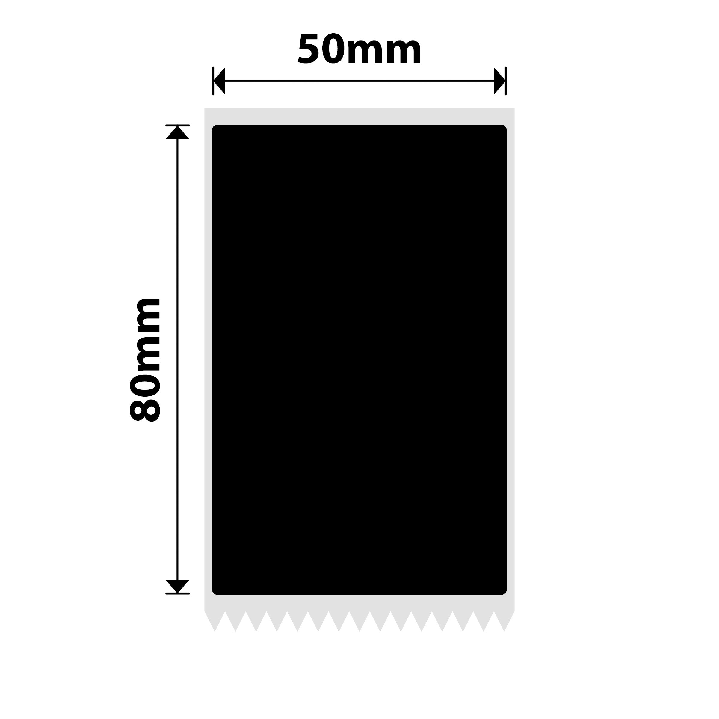 NIIMBOT - M2 / M3 - 50X80MM - 90 LABELS - MATTE BLACK