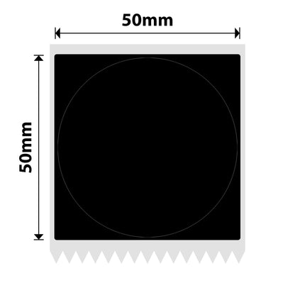 NIIMBOT - M2 / M3 - 50X50MM - 140 LABELS -  MATT BLACK ROUND