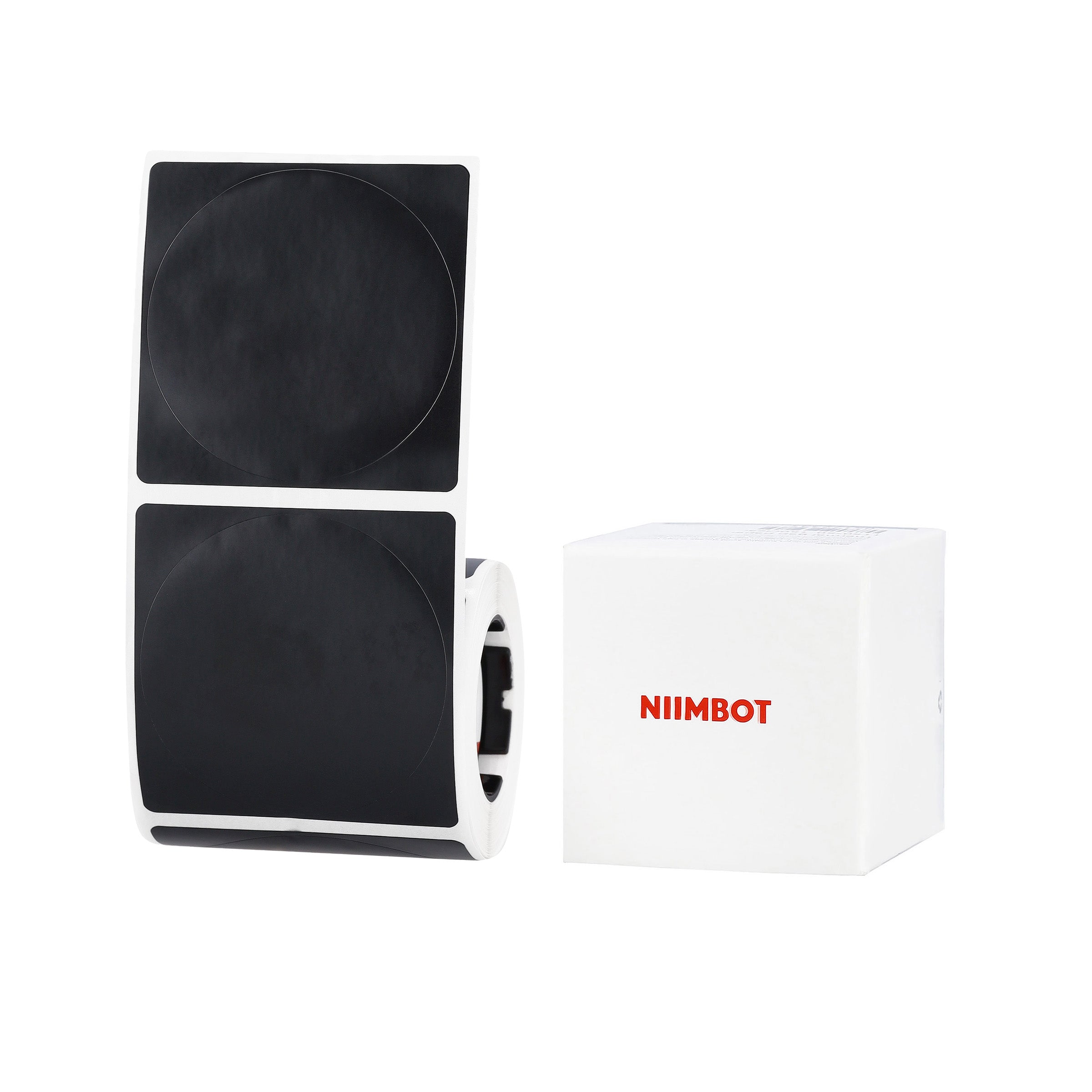 NIIMBOT - M2 / M3 - 50X50MM - 140 LABELS -  MATT BLACK ROUND