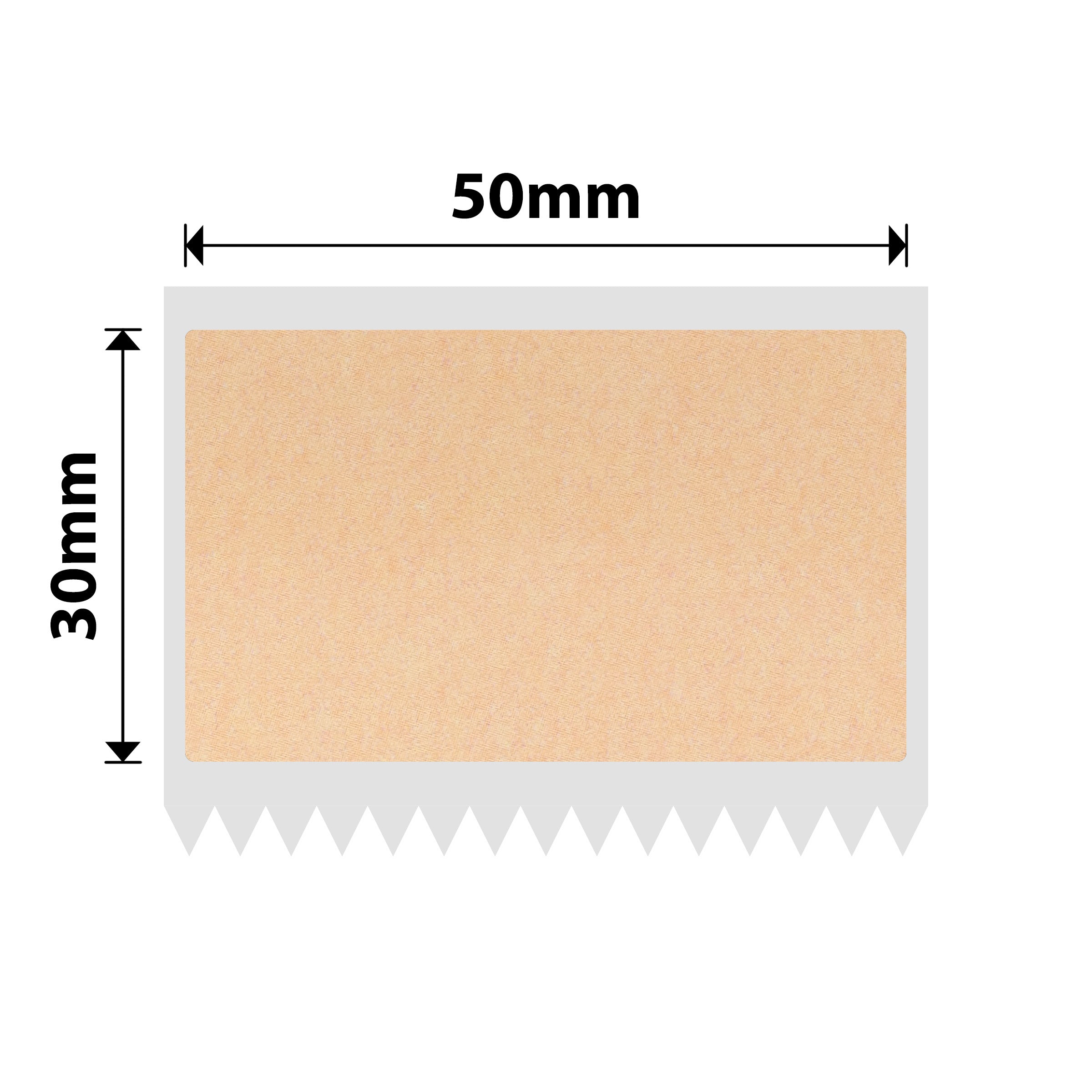 NB773 - Niimbot - M2 / M3 - 50x30mm - 225 Kraft Labels