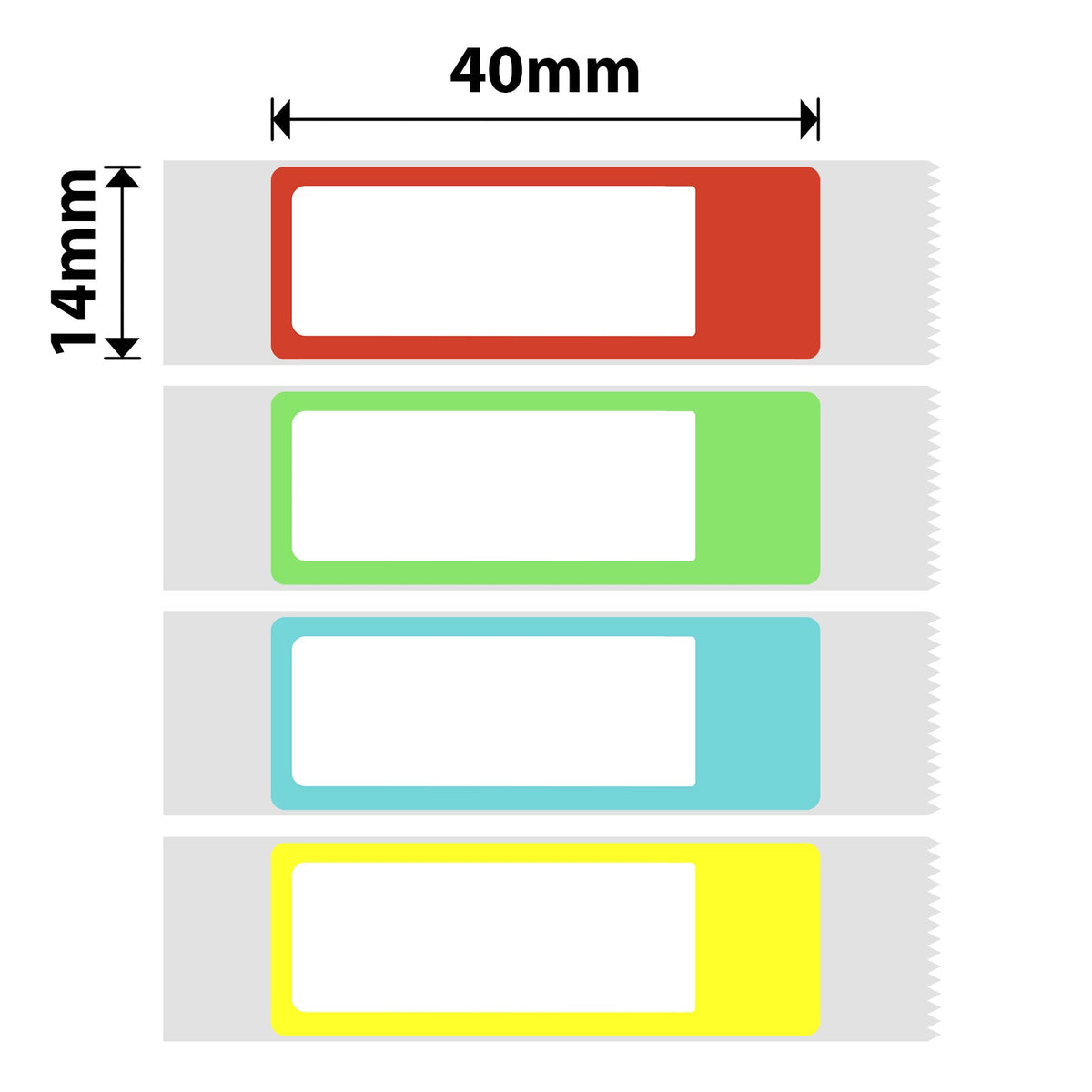 NIIMBOT - D Range - 14x40mm - Colorful Tag - 160 Labels