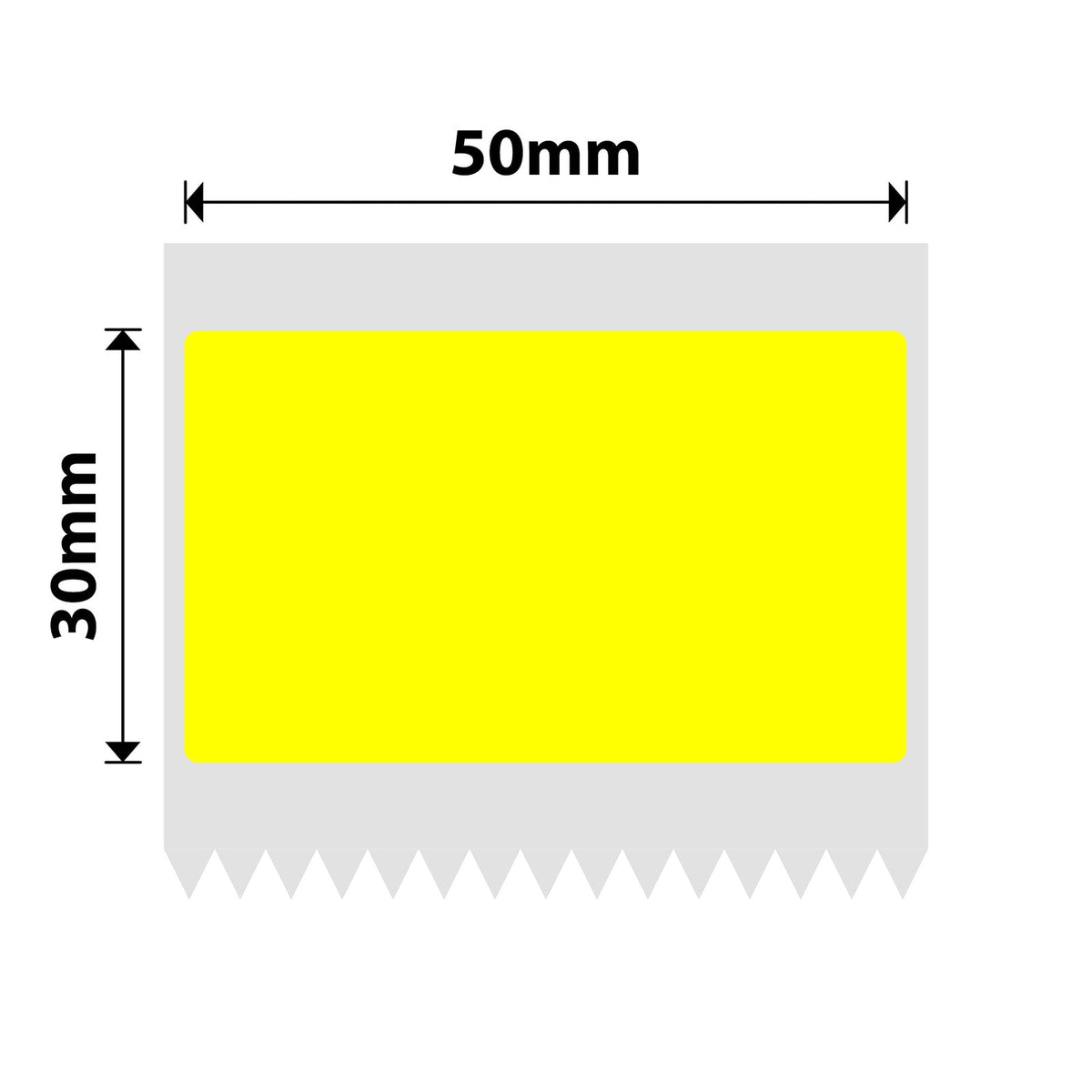 NIIMBOT - B Pro Range - 50x30mm - Yellow - Dual Colour - Red & Black Text - 230 Labels