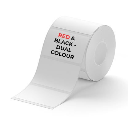 NB814 - Niimbot - B1-Pro / B21-Pro Only - 50x30mm - 230 White - Dual Colour - Red & Black Text Labels
