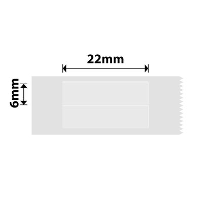 NIIMBOT - D Range - 6x22mm/2L - Transparent Stationary Pens & Pencils - 520 Labels