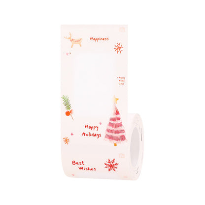 NIIMBOT - B Pro Range - 50x89mm - Greyscale - Photo Paper - Snow Country Christmas - 90 Labels - CN