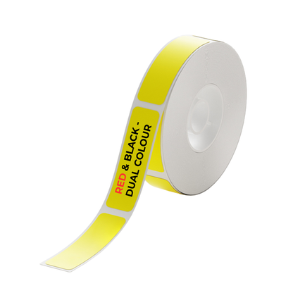 NIIMBOT - D11_H Only - 12x40mm - Yellow - Dual Colour - Red & Black Text - 155 Labels
