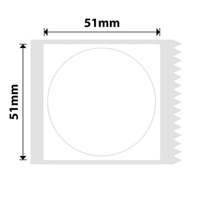 NIIMBOT - B Pro Range - 51x51mm - White Round - Dual Colour - Red & Black Text - 145 Labels