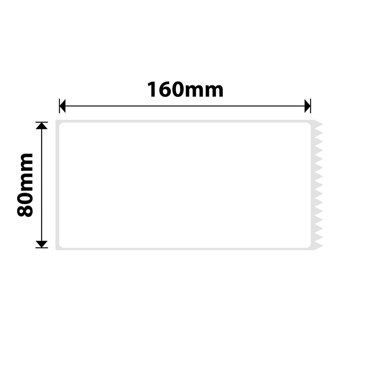 NIIMBOT - K Range - 80x160mm - White - 195 Labels