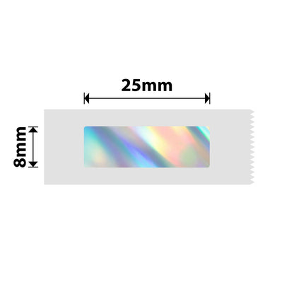 NIIMBOT - N1 - 8x25mm - Silver Laser Holographic - 225 Labels