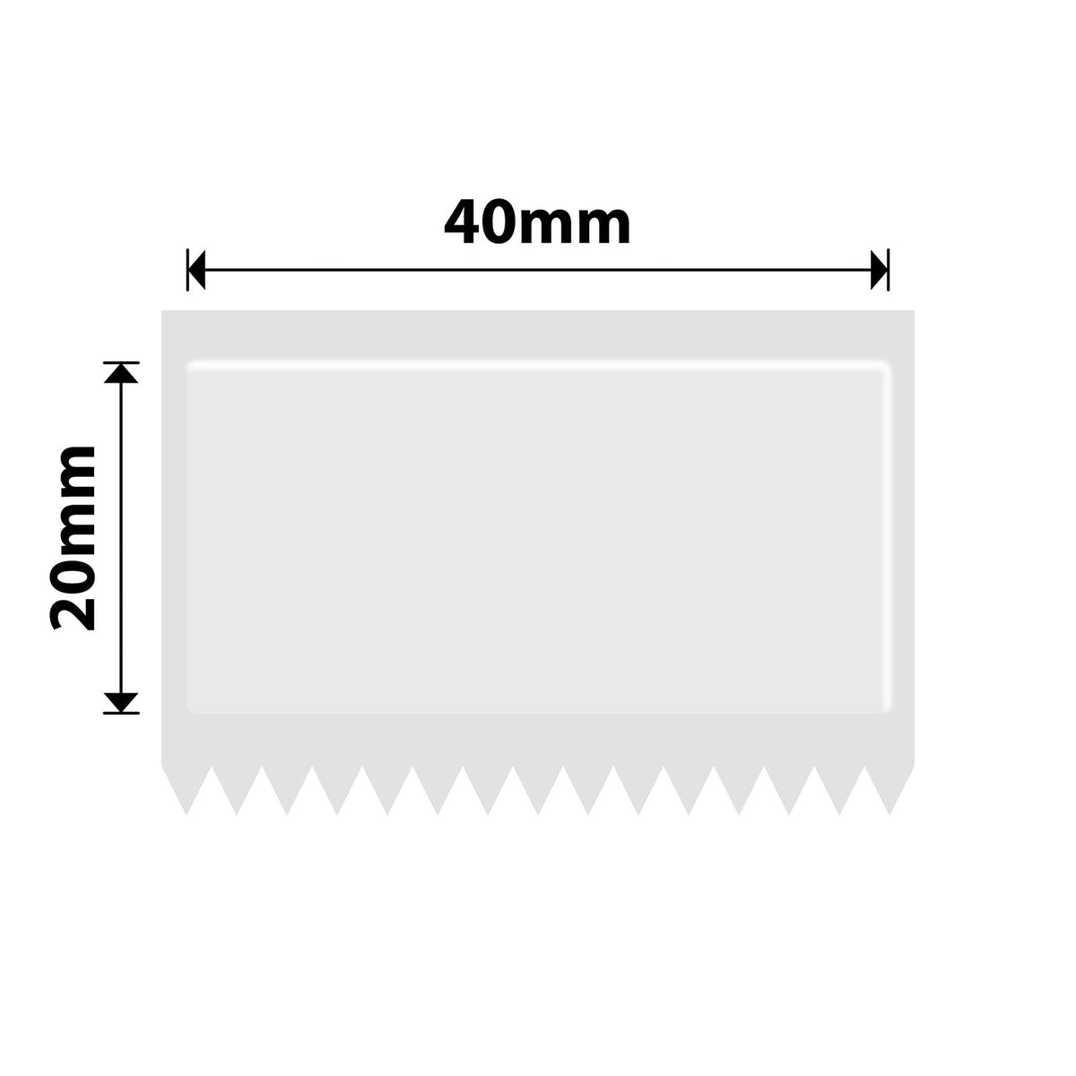 NIIMBOT - M Range - 40x20mm - Transparent - 325 Labels