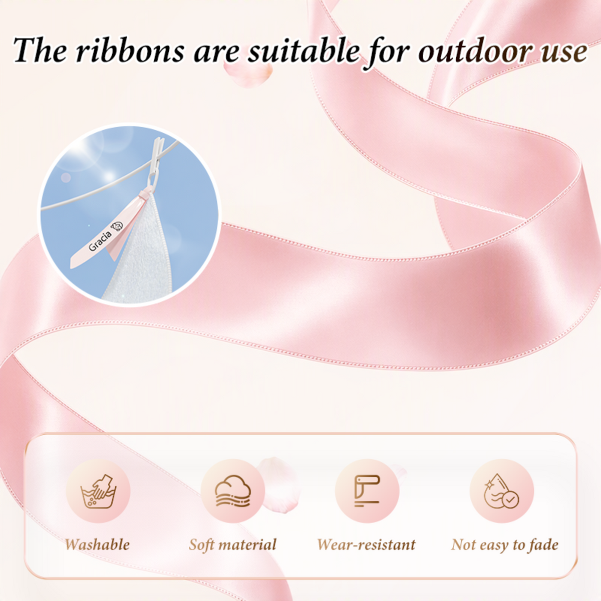NIIMBOT - N1 3-Roll Satin Gift Ribbon Set A