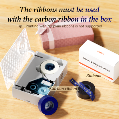 NIIMBOT - N1 3-Roll Satin Gift Ribbon Set B