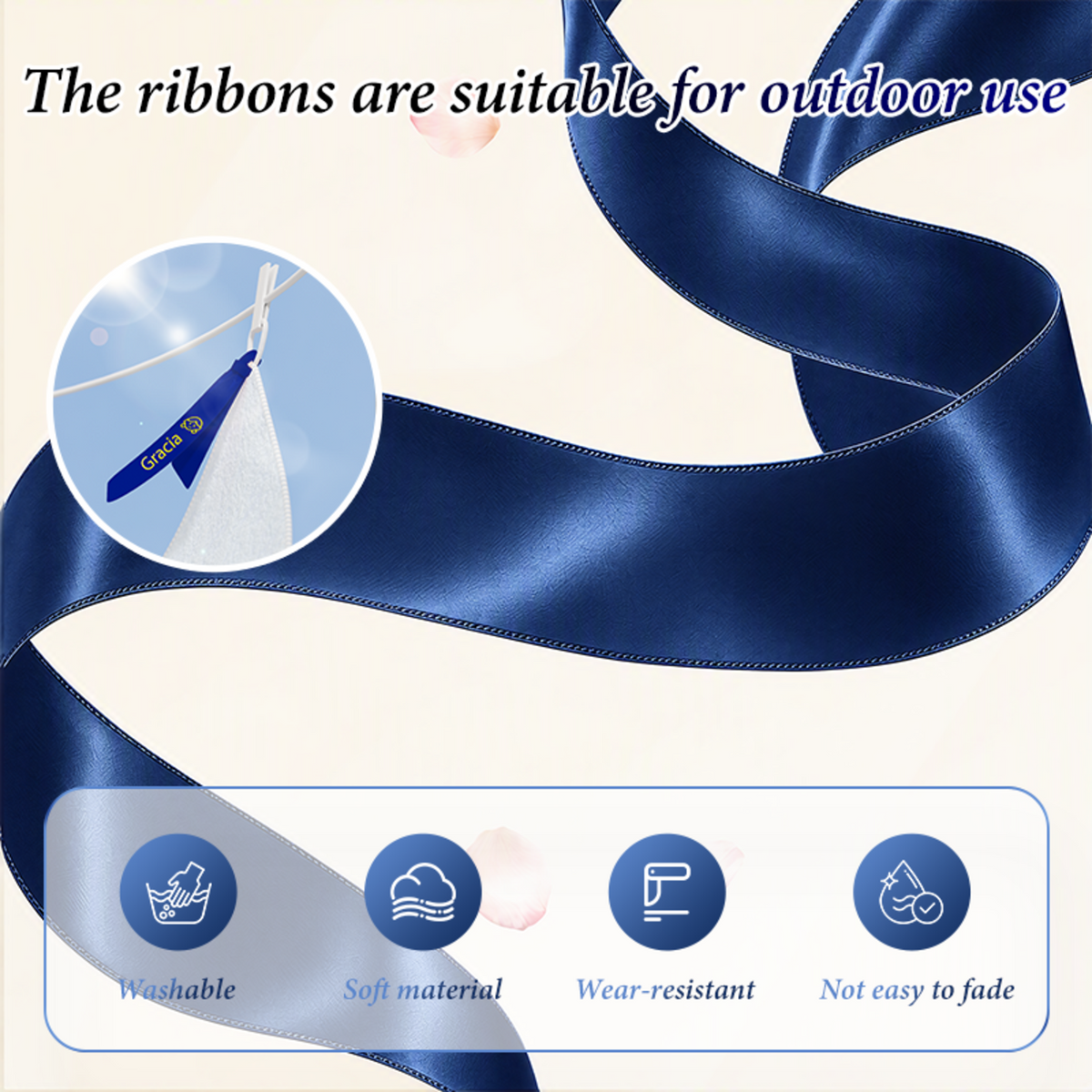 NIIMBOT - N1 3-Roll Satin Gift Ribbon Set B