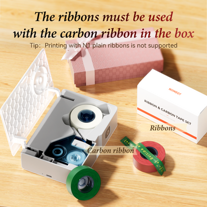NIIMBOT - N1 3-Roll Satin Gift Ribbon Set C