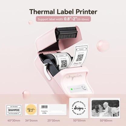 NB109 - NIIMBOT - B21 - PORTABLE THERMAL LABEL BLUETOOTH PRINTER INCLUDING FREE LABEL (50*30MM - WHITE)