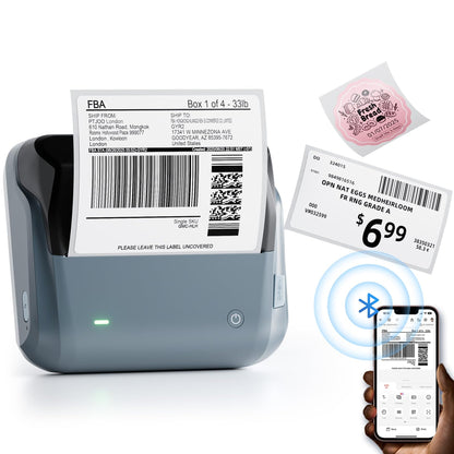 NB609 - NIIMBOT - B4 - BLUETOOTH SHIPPING THERMAL LABEL PRINTER WITH FREE ROLL
