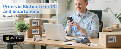NB609 - NIIMBOT - B4 - BLUETOOTH SHIPPING THERMAL LABEL PRINTER WITH FREE ROLL